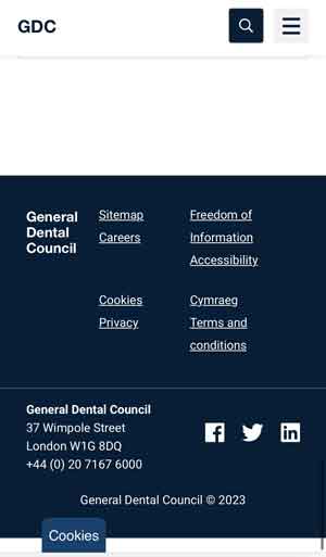 GDC Route to registration questionnaire